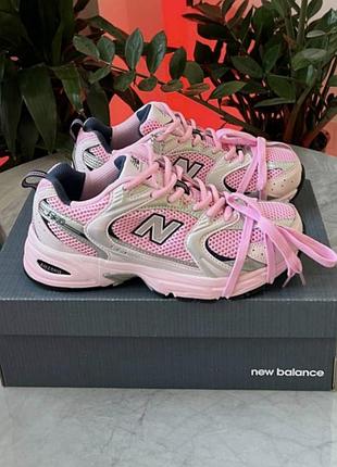 Жіночі кросівки new balance 530 pink silver