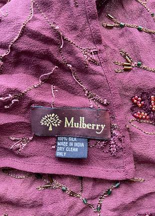 Шовковий шарф mulberry ручної роботи