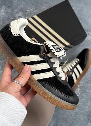 👟 жіночі кросівки adidas samba pony x wales bonner black  👟