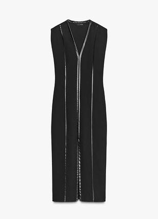 Сукня жіноча чорна комбінова zara new