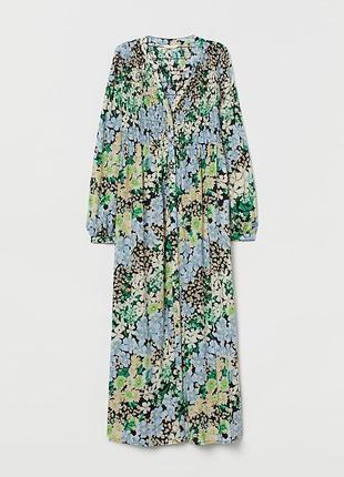 Плаття жіноче чорне блакитне зелене квіткове принт