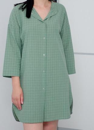 Подовжена сорочка для дому з вареної бавовни 🔥