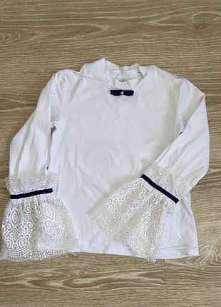 Лонг лонгслів шкільна блуза