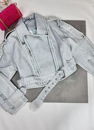 Стильная трендовая куртка косуха