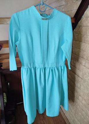 Платье бирюзовое