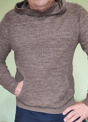 Стильная фирменная кофта свитер реглан с капюшоном бренд.gap.м-л