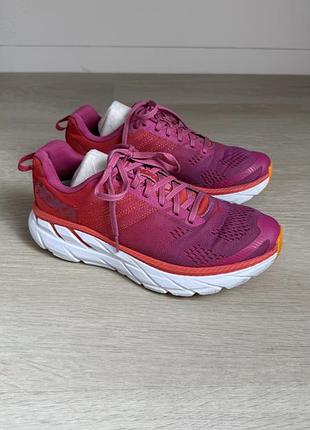 Кросівки для бігу hoka clifton 6 рожеві