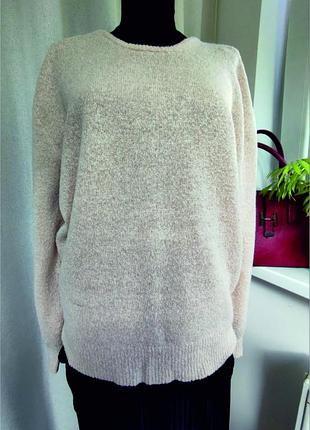 Свитер женский, спинка на запах, бежевая, na-kd, размер xl, состав 58% акрил, 25% полиэстер, 8% шерсть, 5% мохер, 4% эластан