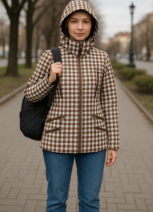 Burton гірськолижна куртка в принт клітки