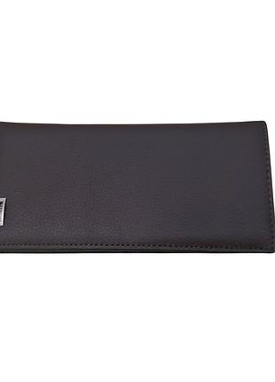 Кожаный мужской купюрник кошелек t530-h124 puce темно-коричневый