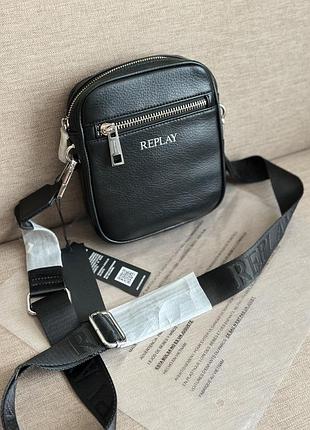 Мужская сумка replay, мужская сумка, месссенжер, кожаная сумка