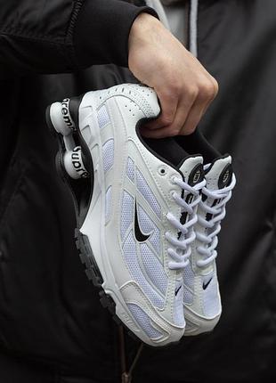 Мужские кроссовки nike shox ride 2 sp x supreme white black 43-44