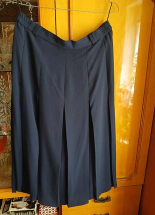 Юбка миди чорная с бантовими  складками posh lady