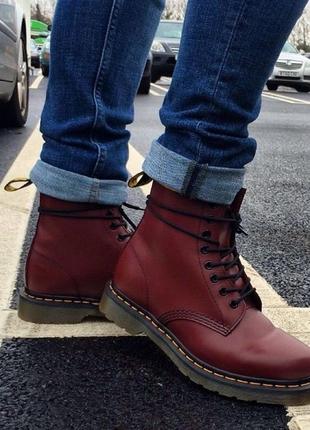 Черевики original dr. martens 1460 cherry red smooth leather оригінальні справжні.