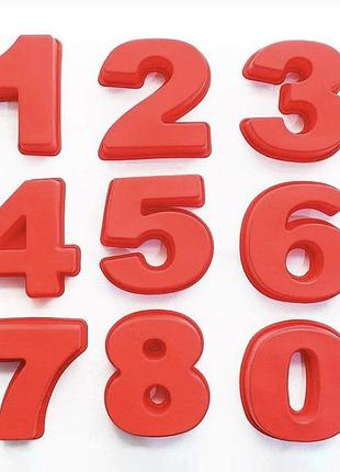 Силіконові форми для випічки з цифрами