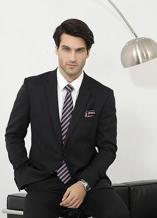 Мужской галстук hisdern в полоску