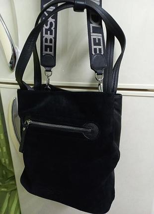 Сумка через плечо женская кожа замш liebeskind германии