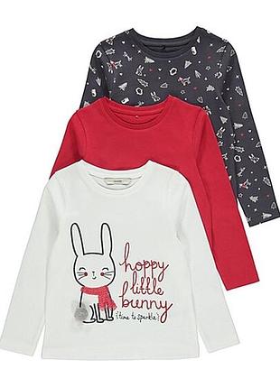 George реглан топ в комплекте 3 шт bunny