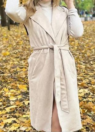 Стильный женский жилет удлиненный