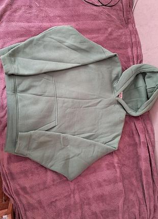 Толстовка унисекс цвета хаки, большого размера, с капюшоном и карманом, на флисе, тепле