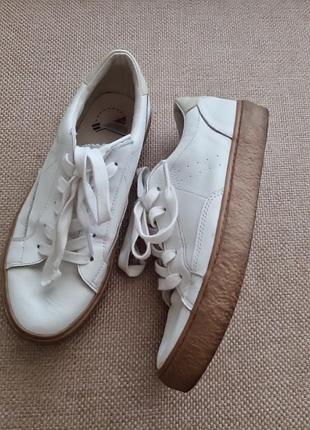 Кожаные кроссовки mango