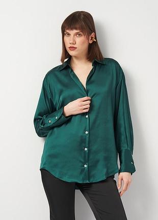 Ізумрудна блуза для дівчаток плюс сайз