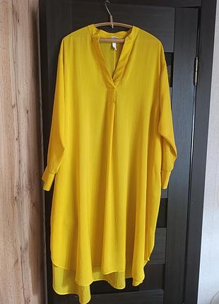 Брендовое натуральное пляжное платье.