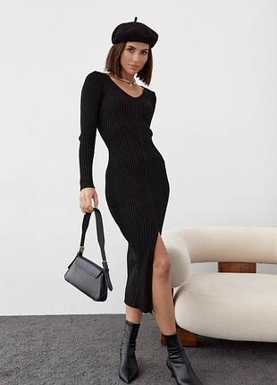 Розпродаж 🏷 турецька вязана сукня гольф міді з розрізом