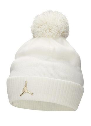 Шапка детская jordan shine beanie белая р. 8/20