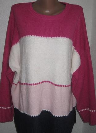Красивый свитер bonmarche размер 28 оверсайз