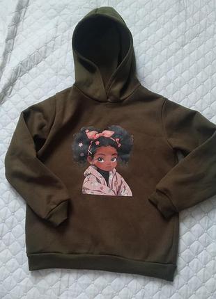 Худи для девочки,стан-хорошин,размер 140