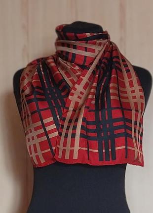 Шелковый шарф в клетку codello