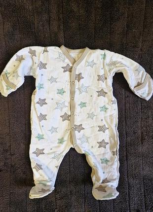 Теплый человечек на флисе 56 размер