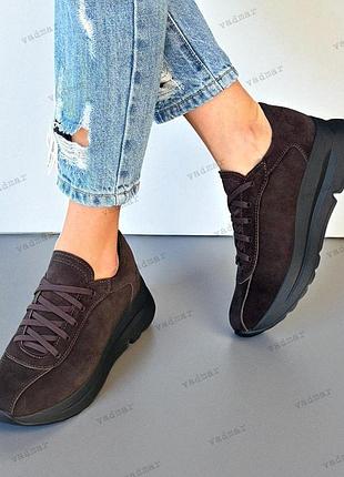 36-41 рр кроссовки на платформе натуральная кожа/замша капучино, белый, черный, коричневый