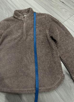 Теплюща  тедді кофту  пухнасту вільного крою колір шикарний на замку кнопках- xs s m 42 44 46