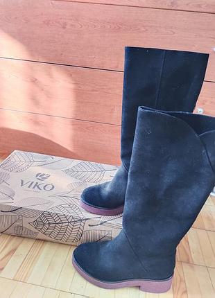 Сапоги замша натуральная