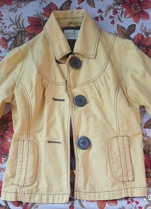 Горчичный жакет