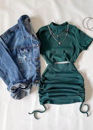 Комплект топ та спідниця