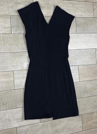 Helmut lang womens v neck sheath dress black size 6 сукня плаття