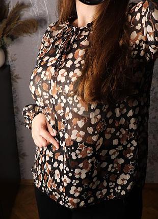 Нова напівпрозора блуза iз зірочками, розмір 46