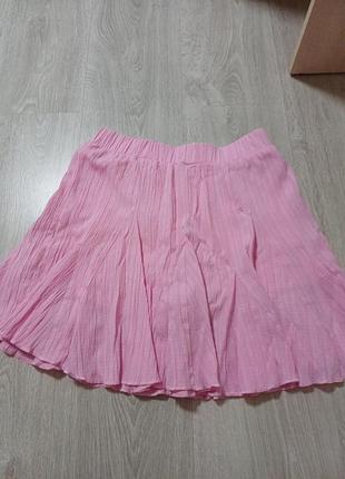 Розовая трендовая юбка-шорты h&amp;m 💞