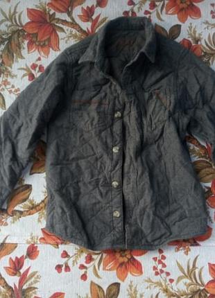 Утепленная рубашка ветровка