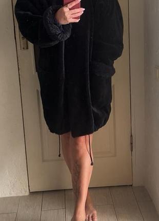 Peter hahn vintage вінтажна шуба пальто альпака сапфір