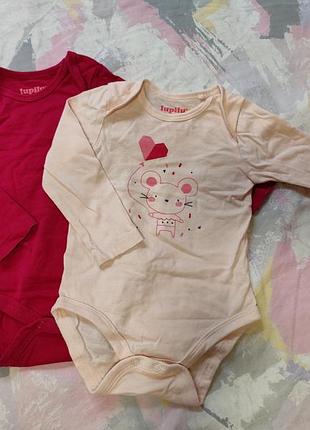 Боді з довгим рукавом 62 68