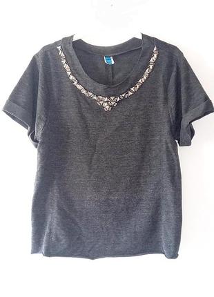 Блуза декор трикотаж