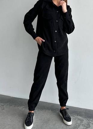 Женский костюм двойка из микровельвета