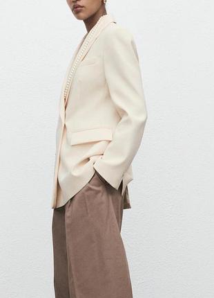 Новый невероятно стильный блейзер оверсайз молочный