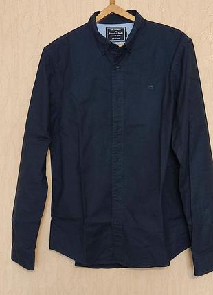 Чоловіча сорочка scotch & soda, темно-синя, l, oxford shirt