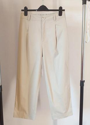 Широкие брюки stradivarius wide leg, м-л