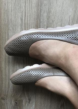 Балетки жіночі з перфорацією 38.5-39